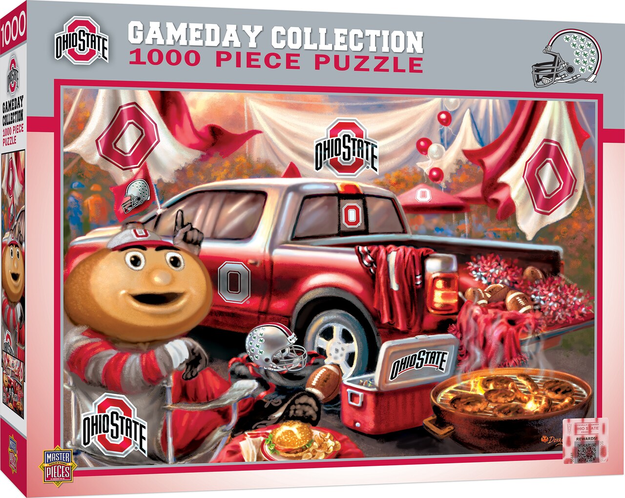 Masterpieces 1000 Piece Jigsaw Puzzle for Adults - NCAA Ohio State Buckeyes Gameday - 19.25"x26.75"
